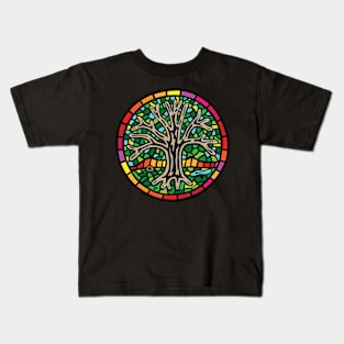 Tree Life Mosaic Kids T-Shirt